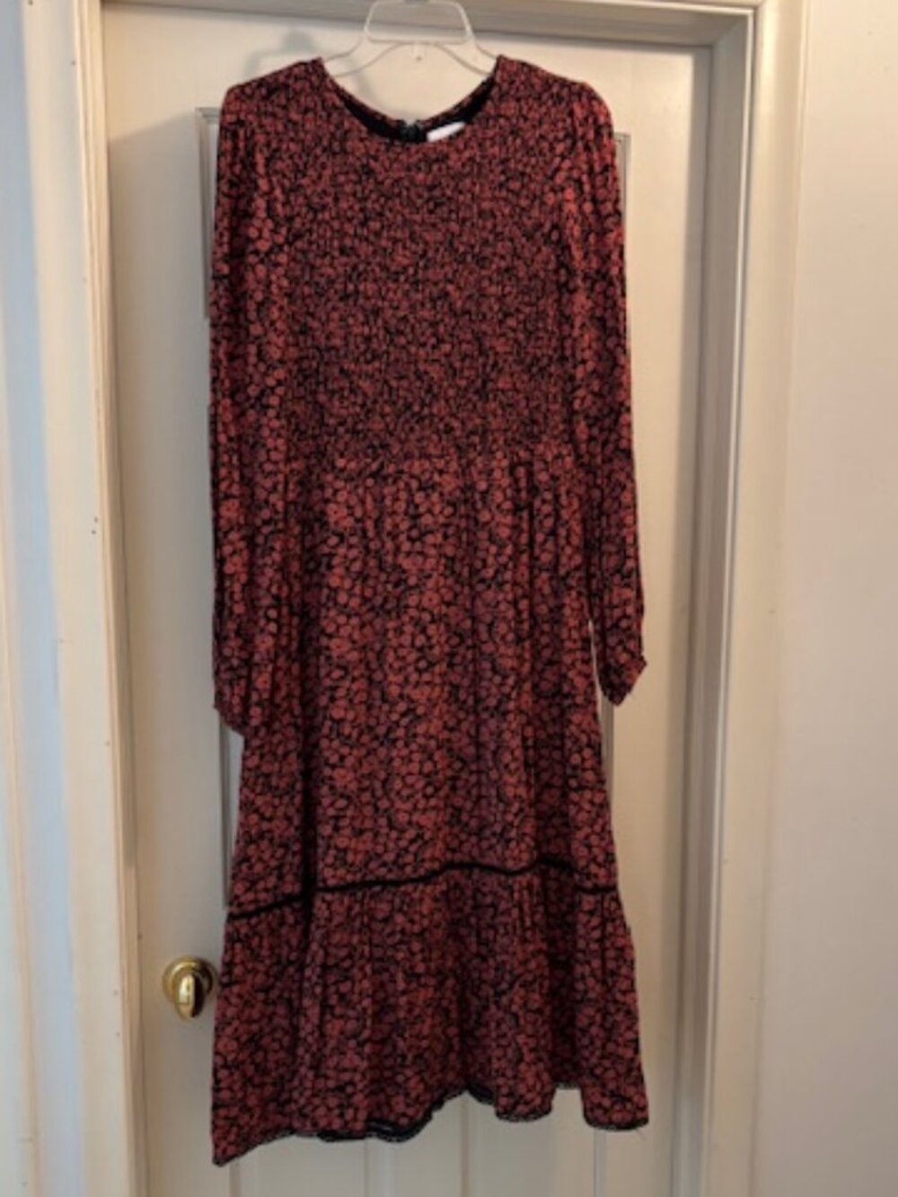 NWOT Madewell Lost and Wander Midi Smocked Dress Size Medium